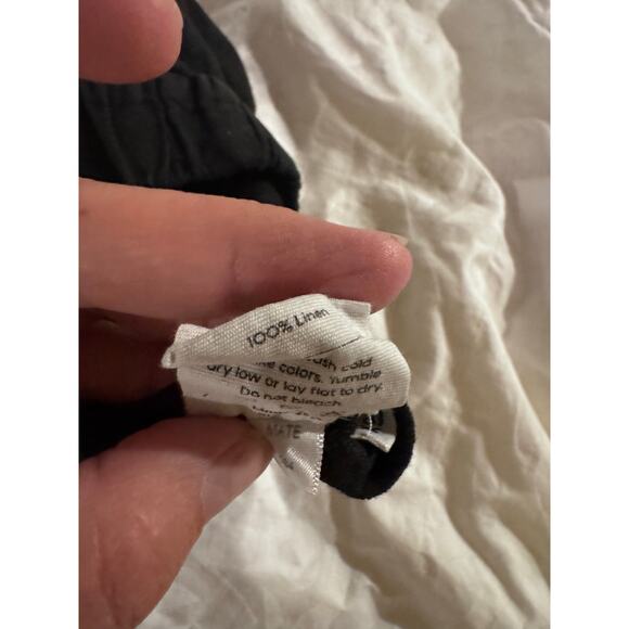 MATE the Label Womens Vintage Black Willow Linen Pull On Pants sz xs - Picture 9 of 10